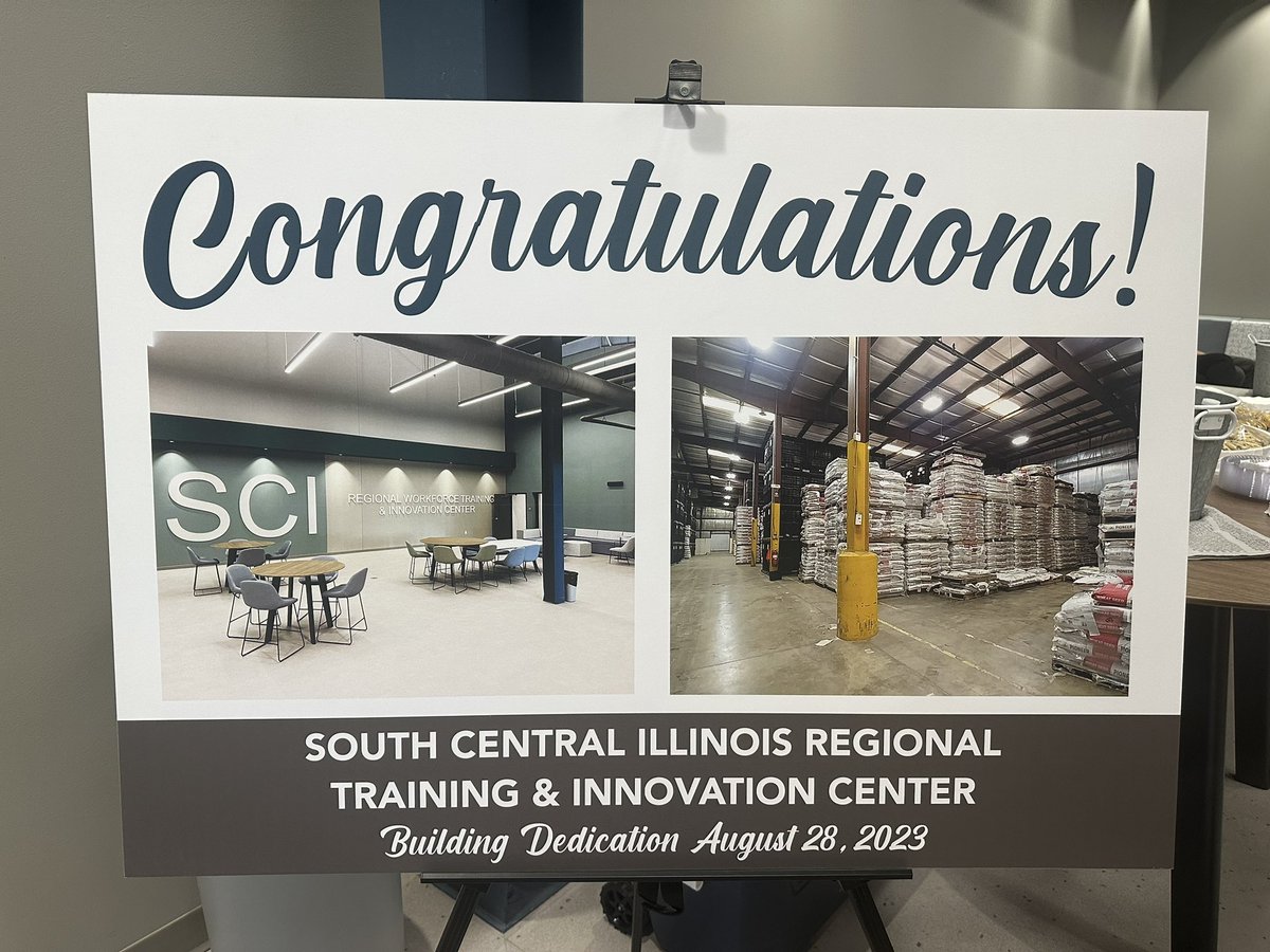 Bldg dedication of SCI Regional Workforce Training and Innovation Center today. Thank you <a href="/AndyManar/">Andy Manar</a> <a href="/drl021462/">David Lett</a> <a href="/gfuerstenau/">Gregg Fuerstenau</a> <a href="/GovPritzker/">Governor JB Pritzker</a> for your relentless pursuit of opportunities for the students of Litchfield and our region. Proud to be a Purple Panther! <a href="/LfdPanthers/">Litchfield CUSD#12</a>