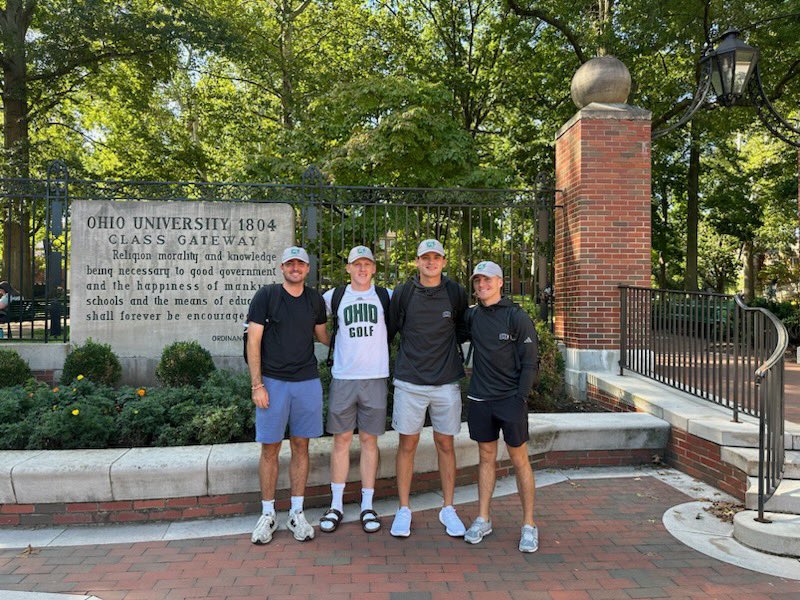 ohiomgolf's tweet photo. First day of classes ✅ 

#OUohyeah #bobcatsmg https://t.co/VszQ2TzGxW