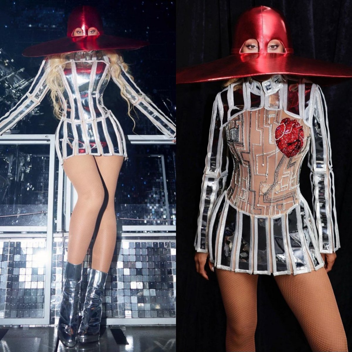 dequemeolook's tweet photo. Beyoncé de Frolov em show da "Renaissance World Tour" em Las Vegas. #Beyoncé #RenaissanceWorldTour #Frolov 📸 Divulgação https://t.co/faNyH0HlEk