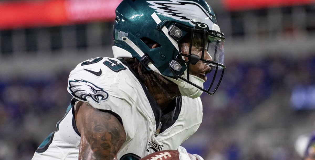 RookieWatxh's tweet photo. Eli Ricks went OFF in his first NFL preseason.

Ricks is currently fighting for a roster spot after going undrafted.

• 67 coverage snaps
• 15 targets
• 6 receptions allowed (90 yards)
• 4 passes defensed
• 1 INT (pick six)
• 54.9 passer rating allowed

Ricks was PFF’s fifth highest graded coverage defender this preseason (min. 51 snaps).

The Eagles rookie CB held his OWN 😳