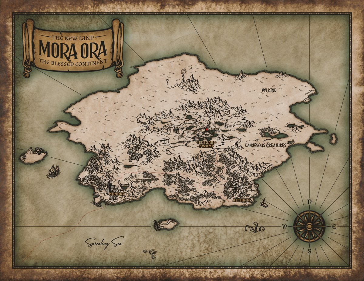 |🗺️The Cartographers Map |📕Day 14: 
“Filled in more of the map—a landmark here, a milestone there. I see hungry shapes in the mist, and...what was that? Perhaps a trick of the light, or the vapors. Or lack of sleep."