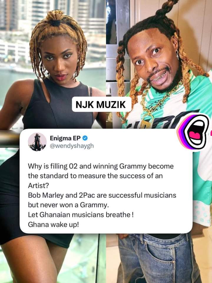 Why is filling 02 and winning Grammy become the standard to measure the success of an Artist?
Bob Marley  and 2PAC  are successful musicians but never won a Grammy. Let Ghanaian musicians breathe! Ghana wake up #allafricamusic #nigeria #celebritylifestyle #celebritynews #blogger