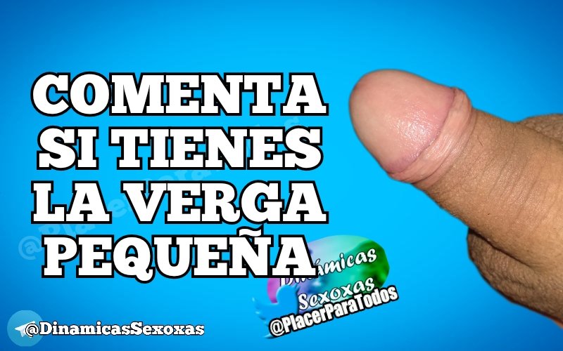 Personas con penes menor a 12cms comenten

Este límite lo establecí para efectos de las dinámica. Solo las personas con esas medidas podrán participar. 

Pronto dinámica para las demás medidas 

RT para que más personas participen