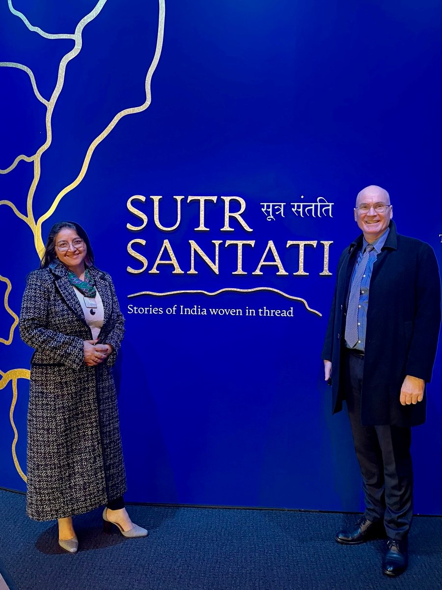 Privileged to be hosted by @TalkingAsia at #SutrSantati exhibition @melbournemuseum. Sublime weaving and embroidery skills on display, showcasing India's textile traditions. Must close this Sunday. Sutr Santati: Then. Now. Next. - Melbourne Museum (museumsvictoria.com.au)