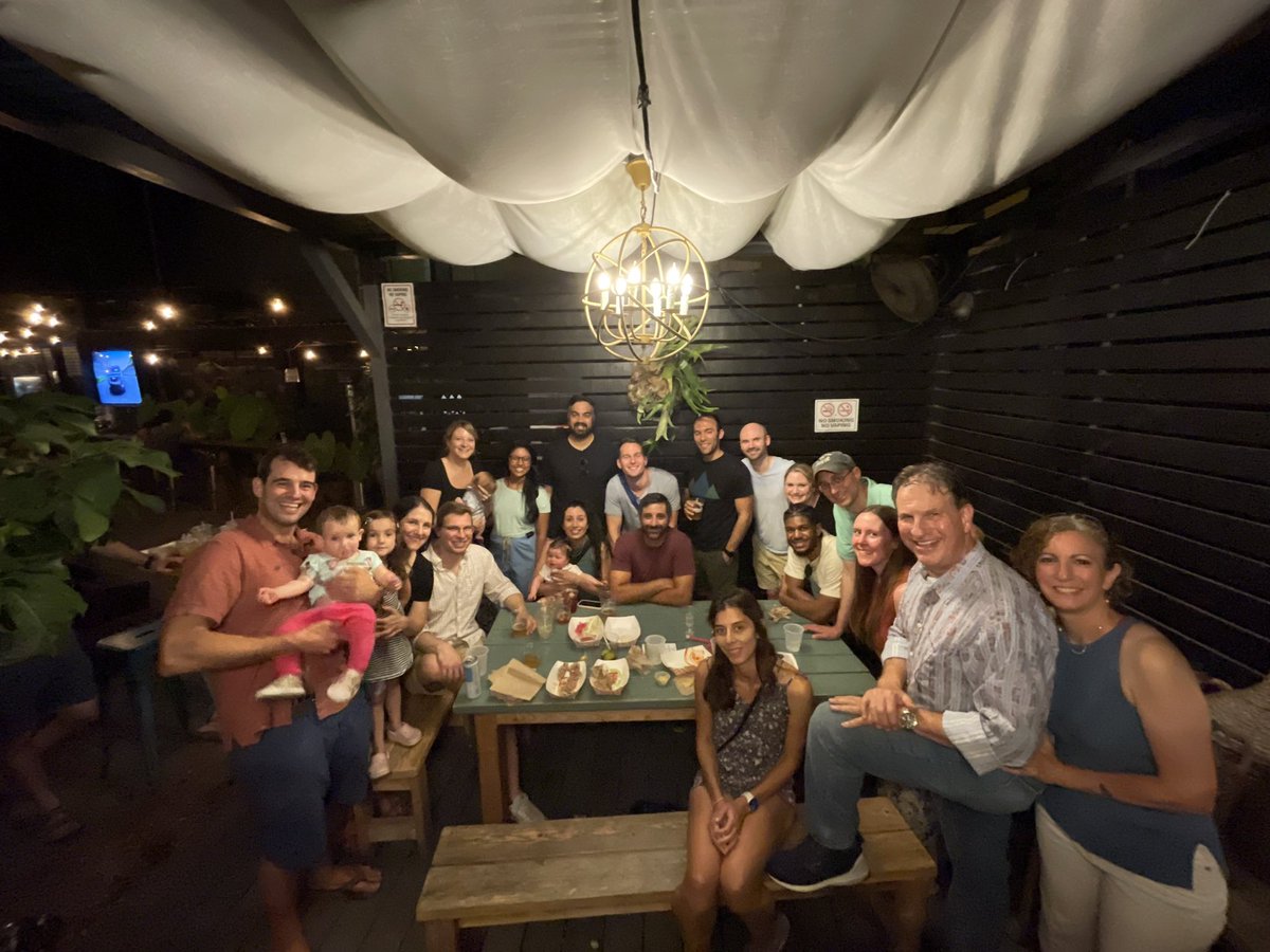 Great end of summer night out with fellows, faculty, and families! #workhardplayhard