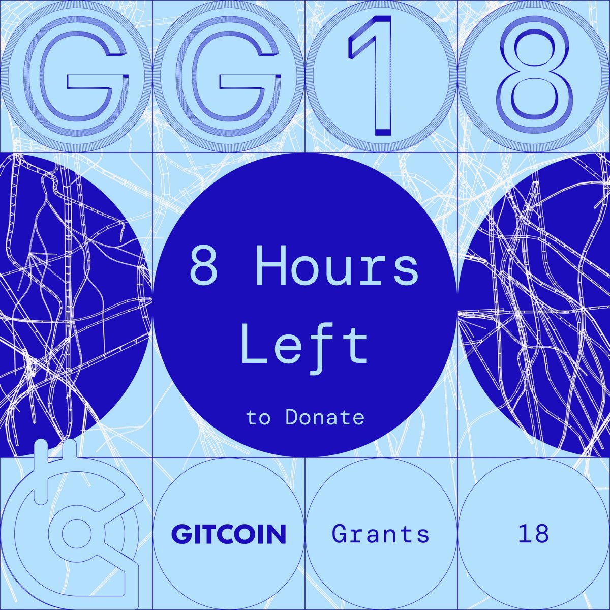 📢We are in the homestretch! #GG18 closes at noon UTC tomorrow, Aug 29th 🙌 grants.gitcoin.co 🌟