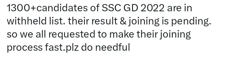 adas97578's tweet photo. @PMOIndia @narendramodi @AmitShah @crpfindia @DefenceMinIndia

#SSCGD_2022_WITHHELD_JOINING
#SSCGD_2022_WITHHELD_JOINING
#SSCGD_2022_WITHHELD_JOINING 
#SSCGD_2022_WITHHELD_JOINING https://t.co/iymz5FbbFe