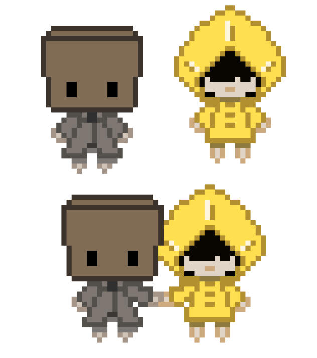 Little Nightmares 2 Mono and Six gif by Melle-D on Newgrounds
