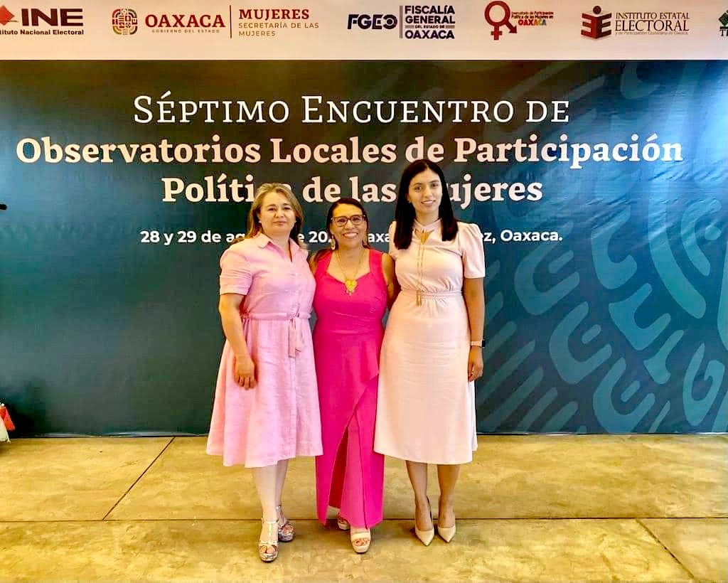 chelypinelo's tweet photo. Muy agradecida de recibir en Oaxaca, a @Marroquin_Ger d @FiscaliaElecMx de @FGRMexico ,Presidentas de los Observatorios de la Ciudad de México, Tamaulipas y Nuevo  León, Fiscales @SaraythDeLeon y Krisna Judith Villada Mejía, @FEDENuevoLeon Lic. Andrea Gallegos Rodríguez. https://t.co/78e7lpCYzY