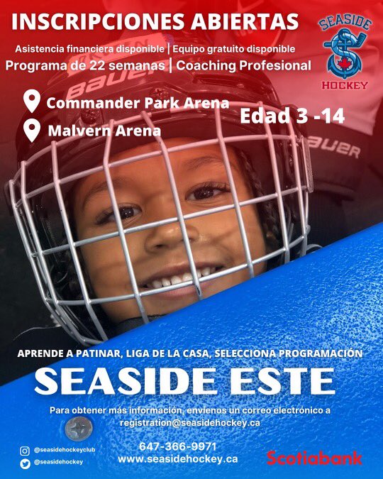Seaside Hockey Association along with all of our great partners continue to reach out into every community. #seasidehockey #gthl #NHL #nhlpa #Diversity #inclusion #hockey #spanish #hockeyforall