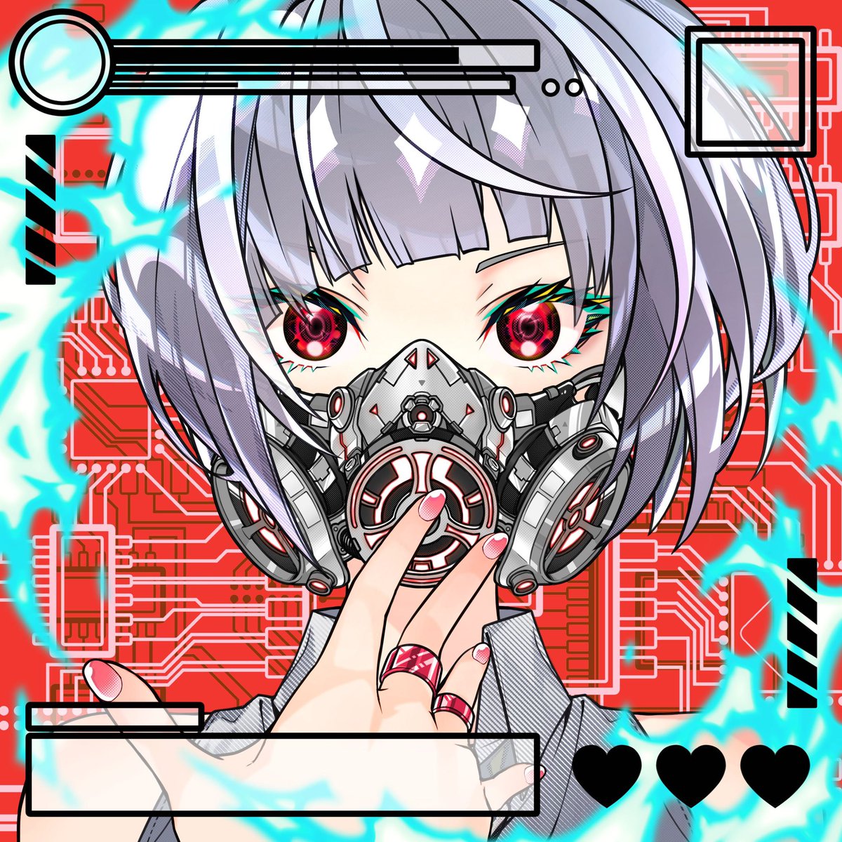 【告知！！！！】
【告知！！！！】
【告知！！！！】

本日19:00より
新たに３つのパーツが追加予定！！！！

↓↓追加されるパーツはコチラ↓↓

・口：ガスマスク　LIMIT5(各色)
・背景：回路基盤　LIMITなし
・フレーム：ゲーム　LIMIT10(各色)

個数制限付きのパーツもあるのでお早めに！！