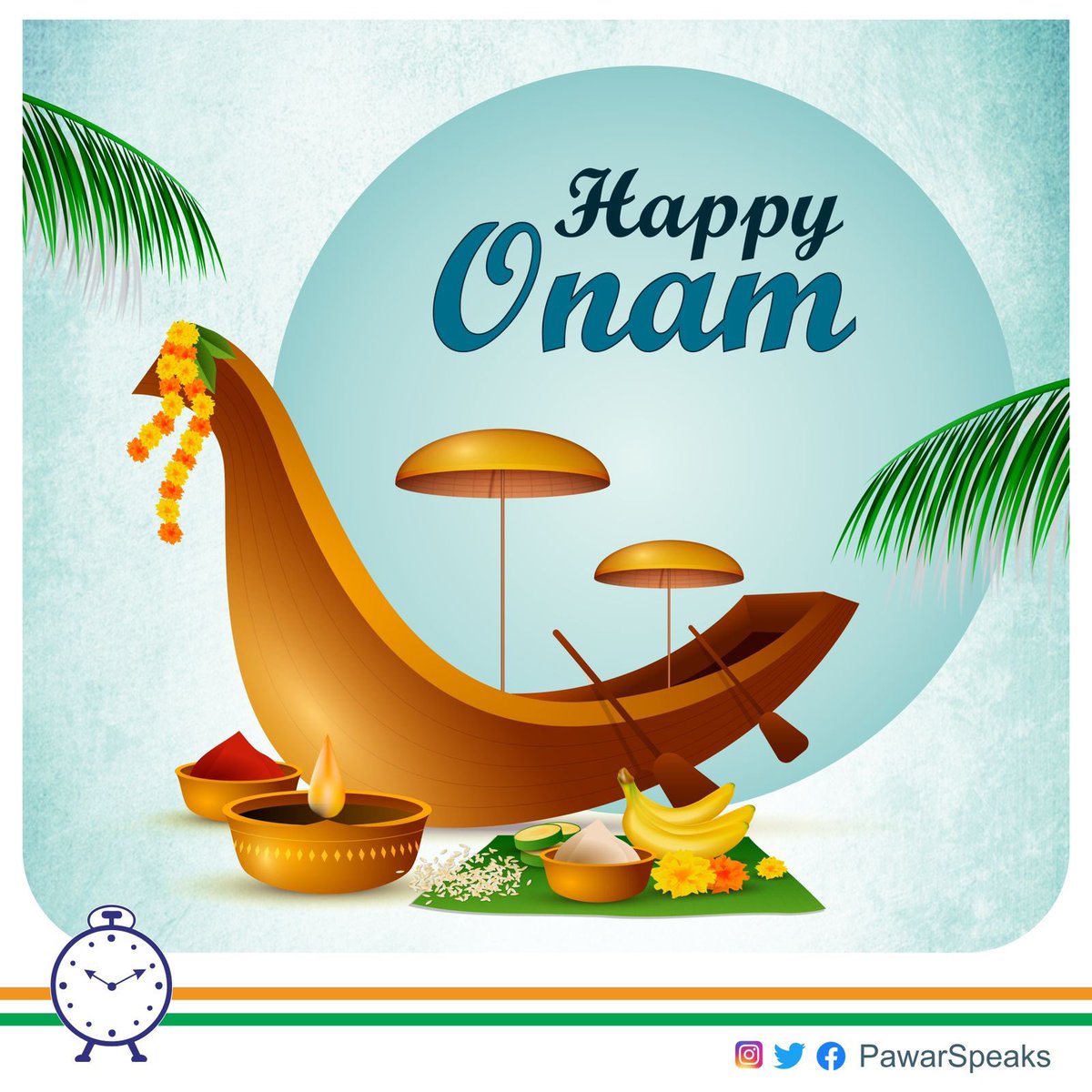 Happy Onam! Let the spirit of Onam illuminate our hearts and homes. Wishing everyone happiness, prosperity, and a heart full of gratitude.