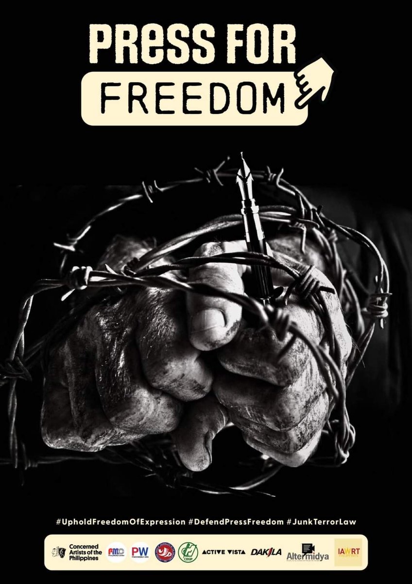 nujp's tweet photo. 1 DAY TO GO!
LOOK: This artwork by Max Santiago is part of the #PressForFreedom Exhibit which opens this #NationalPressFreedomDay on August 30.
At least 25 artworks submitted by independent artists, journalists, and advocates will also be featured in the exhibit. https://t.co/uaY0u6MQ5y