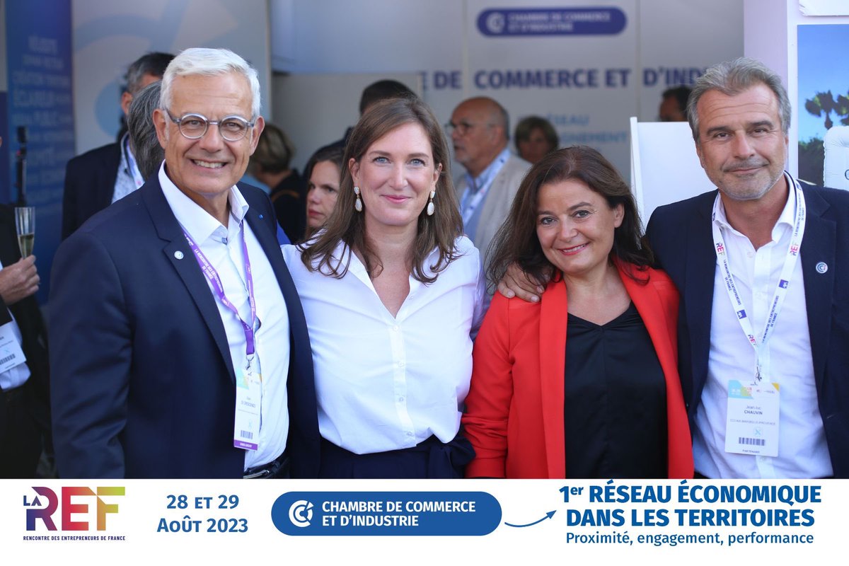 🔵 Merci à <a href="/CGrandjean_/">Carole Grandjean</a> pour sa venue sur le stand #CCI #LaREF2023 <a href="/medef/">Mouvement des Entreprises de France</a> : l’orientation et la formation sont des priorités pour les CCI et la 🇫🇷