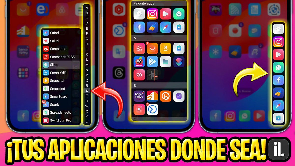 📦 ¡ABRE LO QUE SEA Y DONDE SEA! EL #LAUNCHER QUE #APPLE DEBE AÑADIR A #iOS17 🚀

🎥 youtu.be/koVvhbehHQU

🎁 Sorteo de 3️⃣ licencias de #InstaLauncher2, requisitos:

1️⃣ Seguir al creador 
<a href="/jontelang/">Jonathan</a> 
2️⃣ Seguirme aquí 
<a href="/ProfeJailbreak/">JuanAntonio</a>
3️⃣ Dar ❤️ y ReTweet a esta publicación.