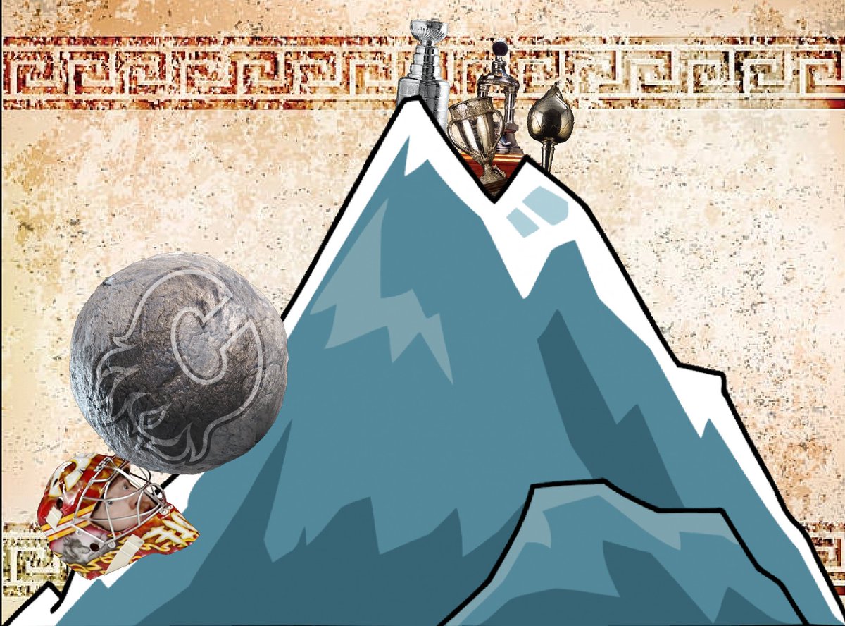 FlamesPredicts's tweet image. Will 2023-24 be @dwolf2332's 5th consecutive goalie of the year award?