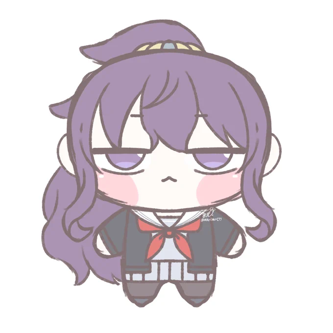 可愛くなかったので瞳に光入れた修正版 