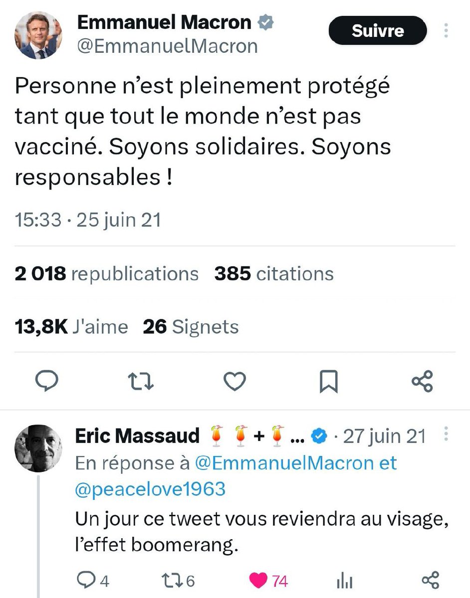 Eh ouais @EmmanuelMacron et on t'emmerde toujours autant ?
@EricMassaud 
#MacronOnTemmerde (bien profond).