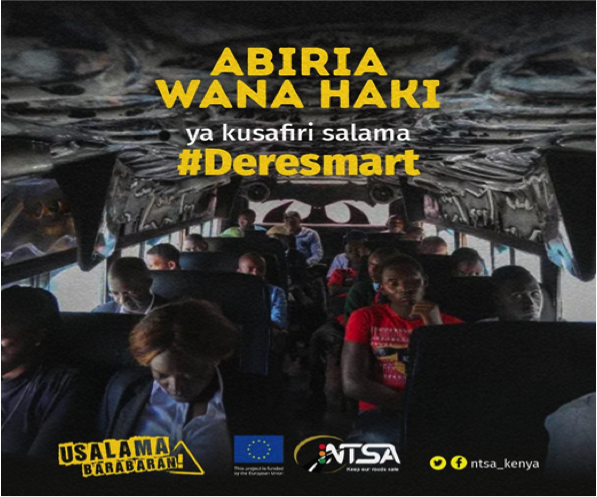 radiomaisha's tweet photo. Ni Jukumu la kila Dereva kuhakikisha abiria wanasafiri salama. #DereSmart #UsalamaBarabarani @ntsa_kenya https://t.co/McI2OLcx5b