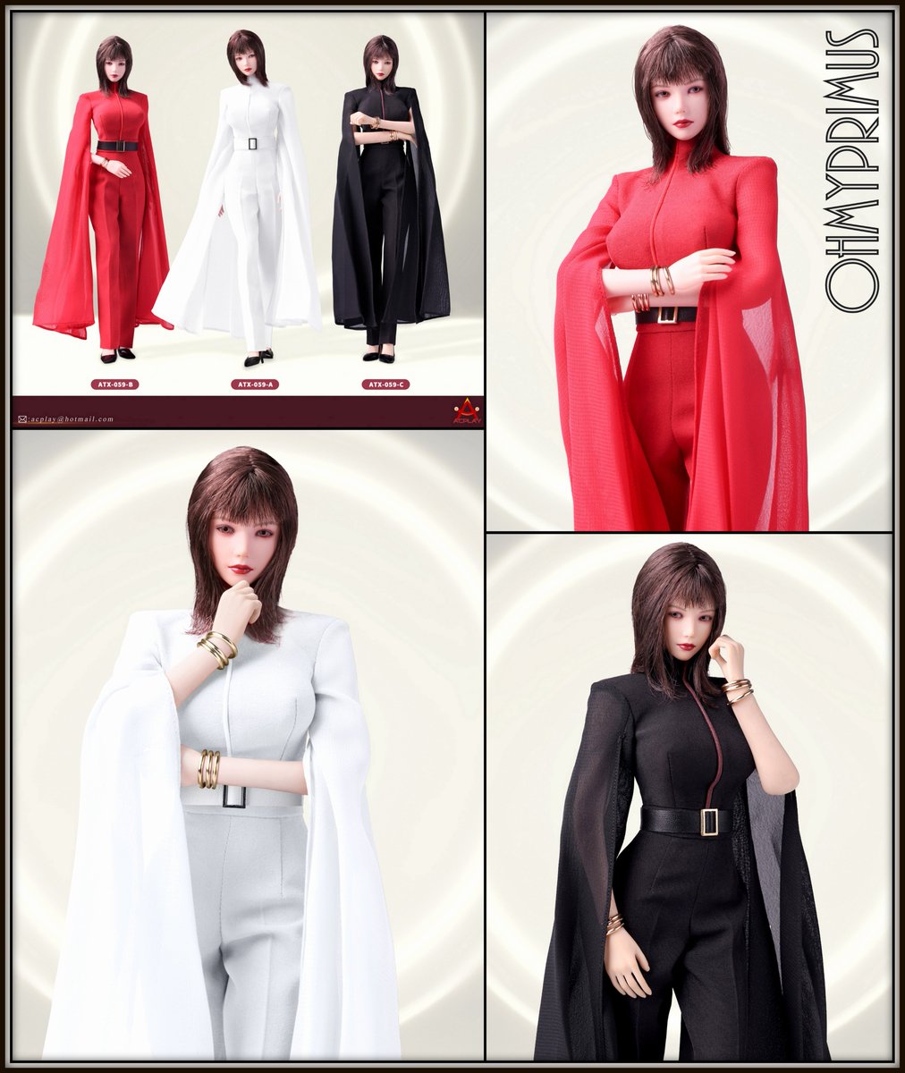 ⭐[𝗣𝗿𝗲-𝗼𝗿𝗱𝗲𝗿] ACPLAY 1/6 Scale Action Figure - ATX059-A/B/C Lady Evening Gown Set (Outfit Only) ⭐
ohmyprimus.com/acpatx059.html

#ohmyprimus #dewtoystore #onesixth #onesixthscale #onesixthfigure #actionfigure #actionfigures #customfigure #designertoy #popculture #eveninggown