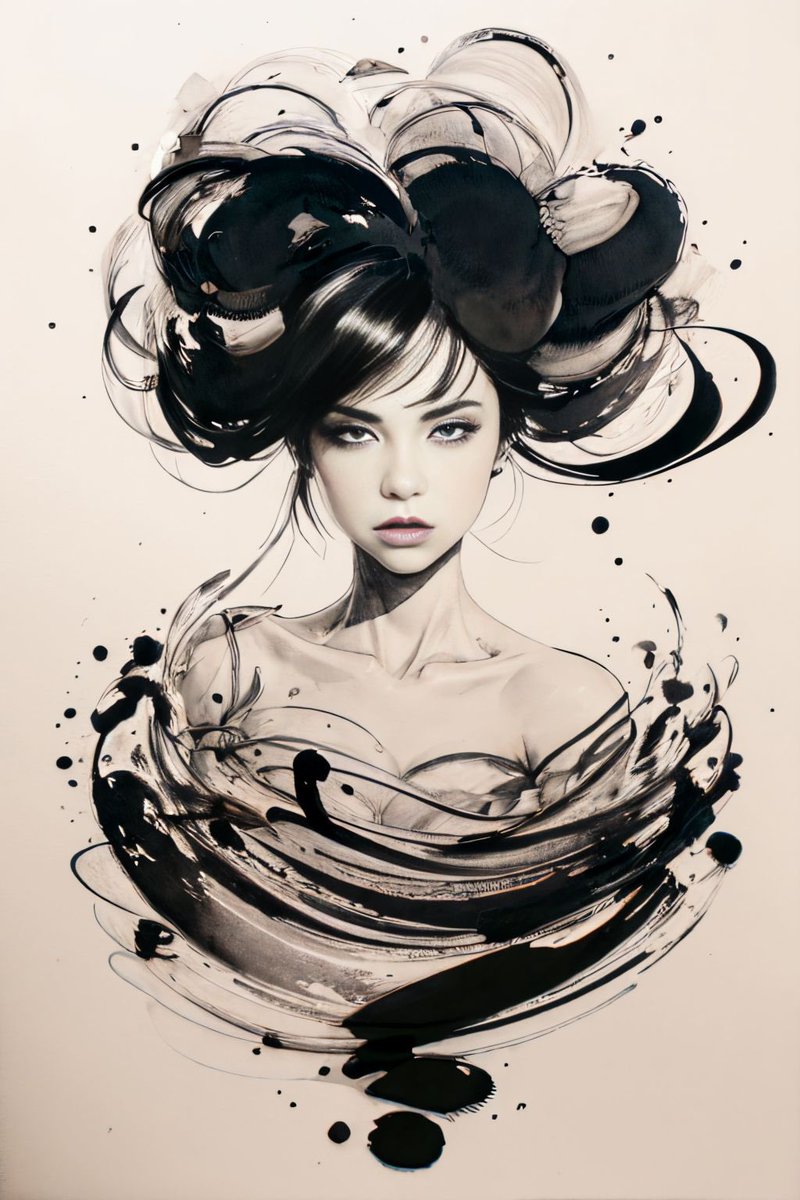 Novafly's tweet photo. 不會畫沒關係，AI會幫你⋯⋯
#inkart https://t.co/JtAfzzvb4g
