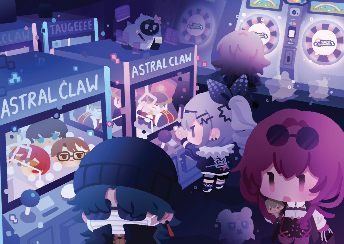 stellaron hunters at the arcade!!! 
#Kafka #SilverWolf #Blade #HonkaiStarRail