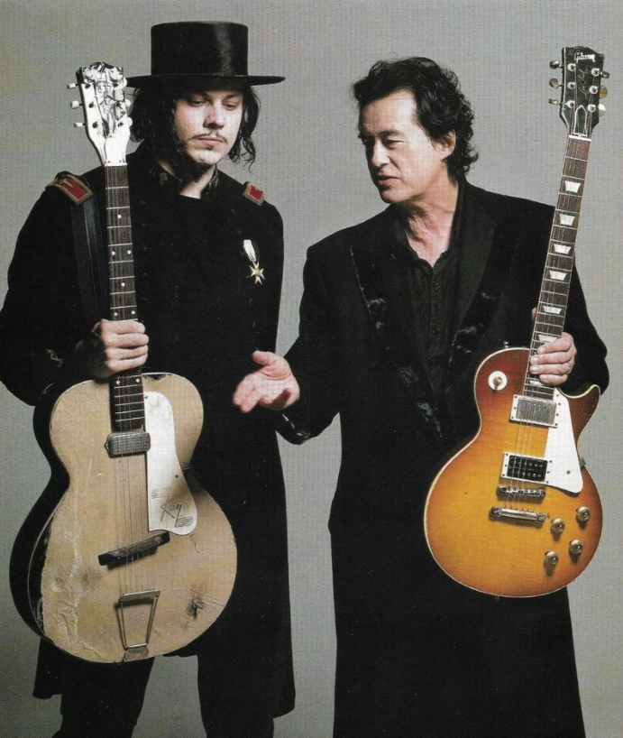 Jack White &amp; Jimmy Page. Photo by Ross Halfin.