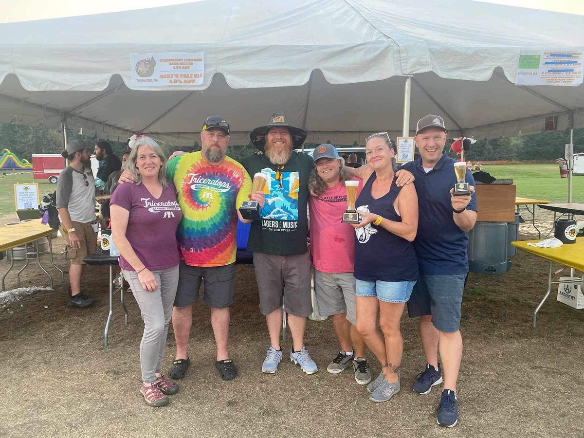 We are still thinking about all the fun we had, last weekend, at the Tumwater Artesian Brew Fest!!

🥇First Place - @triceratopsbrewing 
Bert's Pale
🥈Second Place - @northjettybrewing 
Raspberry Hef
🥉Third Place -
<a href="/ancestrybrewing/">Ancestry Brewing</a> 
Best Coast IPA