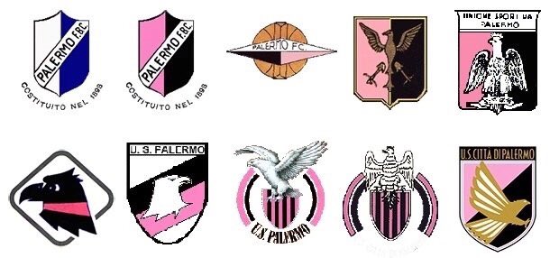 Futebol Nostálgico! on X: Evolução do escudo do Palermo