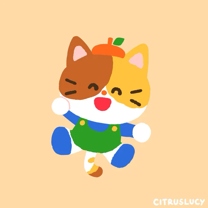 meet my new mascot, citrus cat! 