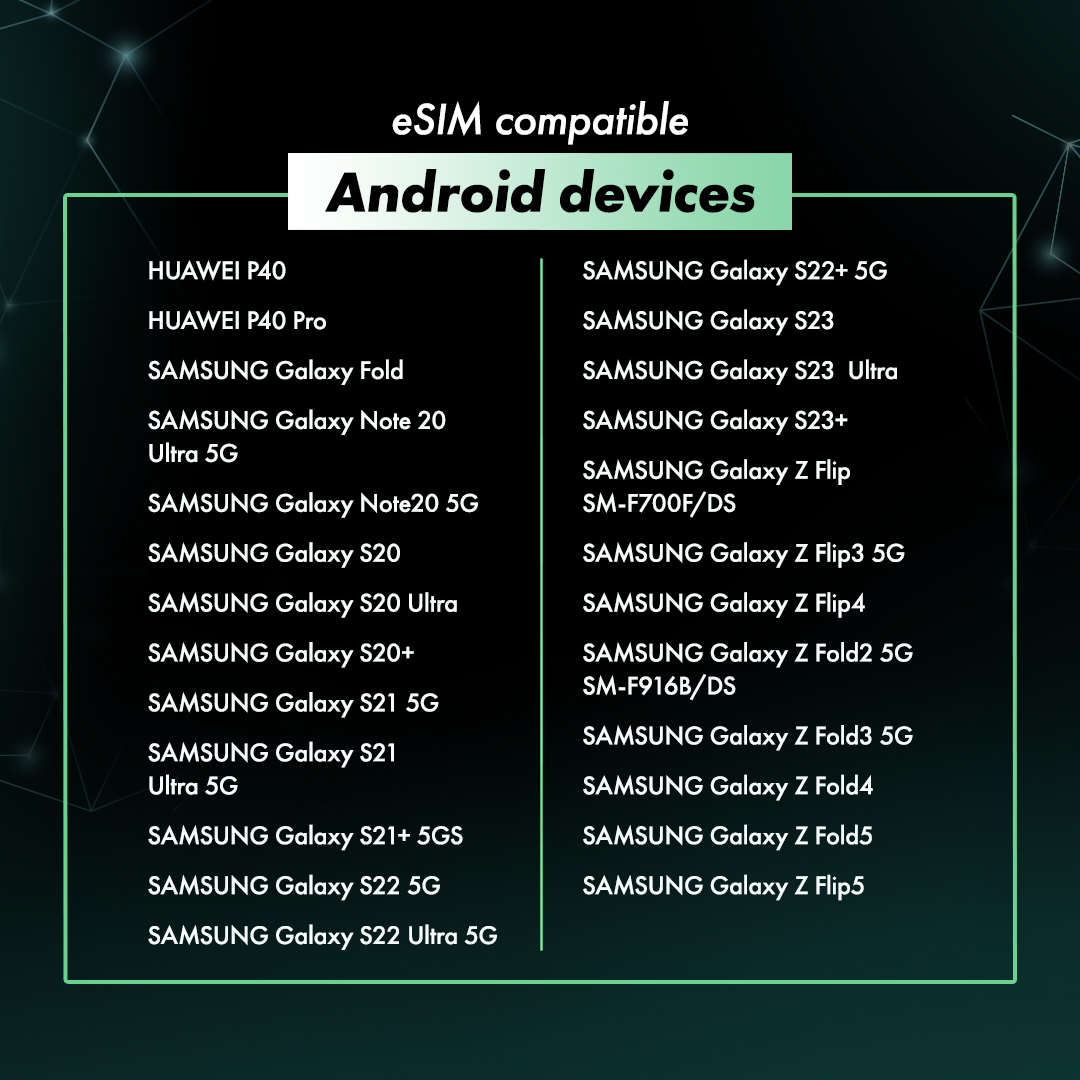 LiveSmart's tweet image. Ready to get the new #SmarteSIM? Check if your smartphone is eSIM compatible through our guide below.

For more information, you may also refer to your device manufacturer’s website.