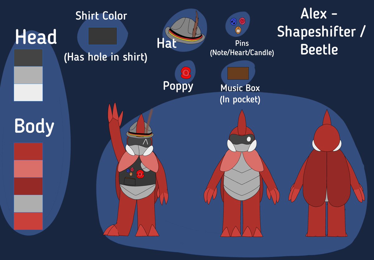 a_jguy's tweet image. I have finally made myself a ref sheet for my Bugsona cause he didn&apos;t technically have one lol #Bugsona #BugFablesOC #BugFables