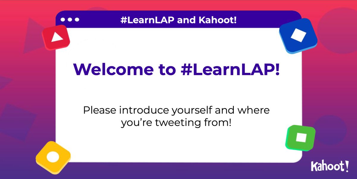 PaulSolarz's tweet photo. Welcome to #LearnLAP!  Tonight's chat will be led by @Kahoot, but the questions will be coming from this account.

Please go ahead and introduce yourself to the members of tonight's chat.

I'm Paul Solarz, a retired 4th/5th grade teacher from Arlington Heights, Illinois. https://t.co/TqCf0uegVt