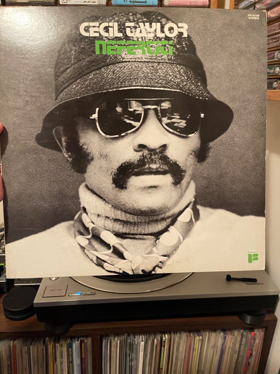 garysgotabanger's tweet photo. Every time I put on a new Cecil Taylor LP for the first time, I think, “Yeah, I’ll probably like this,” and then, like 5-10 minutes in, I’m like “HOH-Lee buh-NA-nuhs, this is great!” Japanese repress of Nefertiti from 1975; the music was recorded live in late 1962. Just stunning https://t.co/9Ic1Ct7IDD