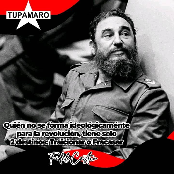 🔴⚫ “¿Cuándo se llega a ser revolucionario?  Se empieza siendo revolucionario un día y no se termina nunca de ser revolucionario.  Porque cada día se enriquecen los conocimientos, las ideas, el espíritu”. 

Fidel Castro Ruz

#TupamaroAntiimperialista
#ConéctateConMaduro