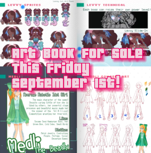 IdolHellGame's tweet photo. Idol Hell's Digital art book will be selling this Friday! Grab it on Sept. 1st to receive 76 pages of cute anime/pixel artwork in both a PDF and interactive web link! 🎀🎨🎀

#idolhell #anime #DigitalMarketing #art #digitalart #indiegame #artbook https://t.co/dqdHVw3gtm