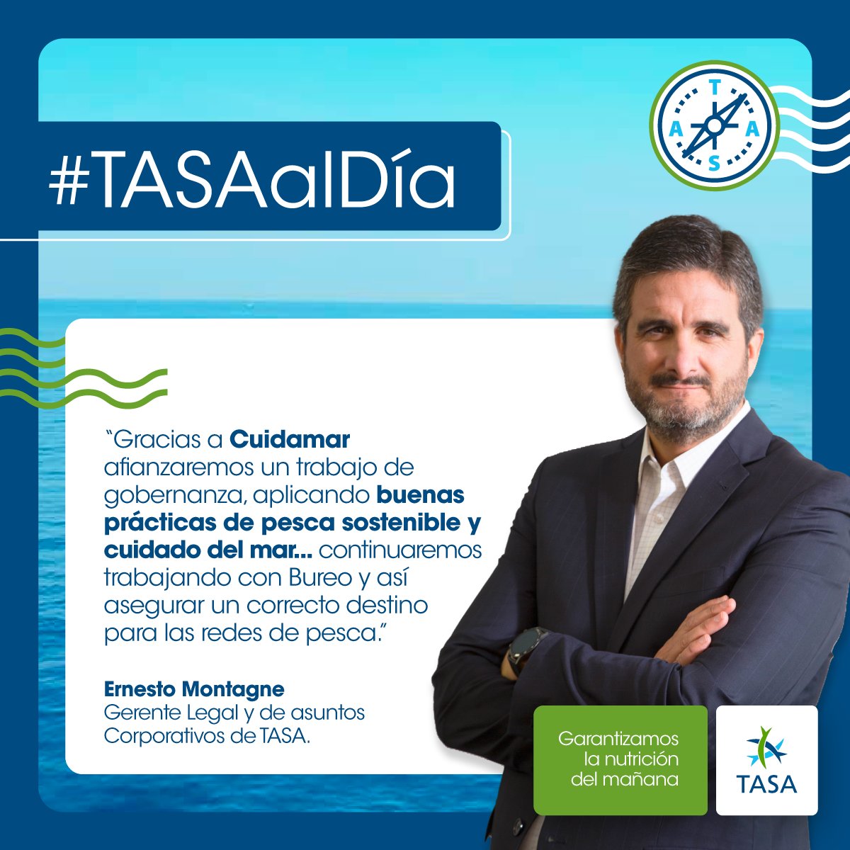 En la última semana, nuestro Gerente Legal Ernesto Montagne, comentó para diversos medios sobre los beneficios del programa y cómo éste contribuye con el financiamiento de iniciativas de pesca sostenible en comunidades pesqueras.🙌
📌bit.ly/3QYocnv ​
#TASAalDía #Cuidamar