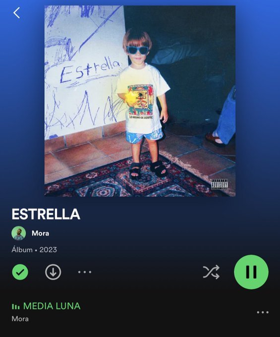 Canción favorita del album de Mora?
