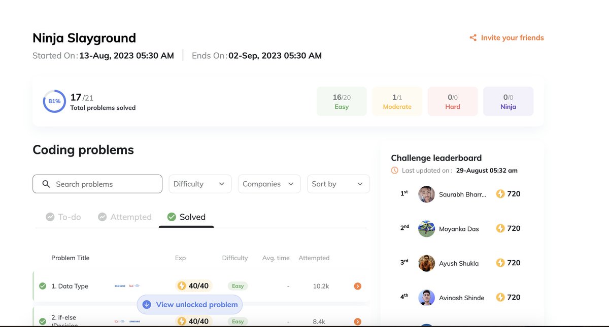 Ritik (@ritik7026963294) on Twitter photo Day17 of Coding challenge🔥 #NinjaSlayground #CodingNinjasStudio
<a href="/CodingNinjasOff/">Coding Ninjas</a>
<a href="/drinkslaycoffee/">SLAY Coffee</a> Day17 of Coding challenge🔥 #NinjaSlayground #CodingNinjasStudio
<a href="/CodingNinjasOff/">Coding Ninjas</a>
<a href="/drinkslaycoffee/">SLAY Coffee</a>