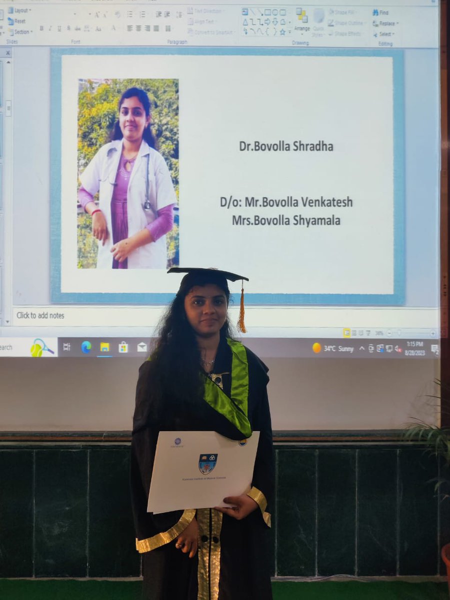 VBovolla's tweet photo. Hearty congratulations to my dear daughter for successfull completion of MBBS https://t.co/NIagIhmRCM