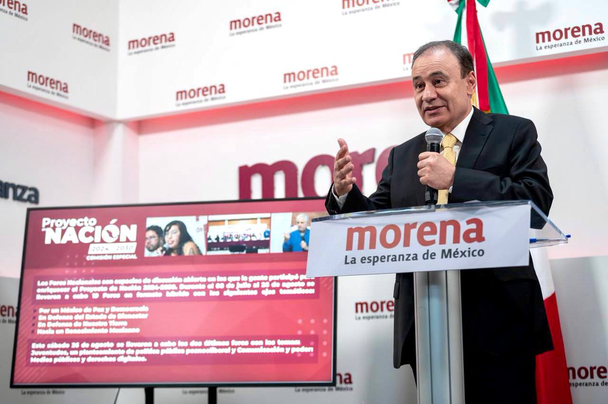 mario_delgado's tweet photo. Hoy, en compañía del Presidente del Consejo Nacional de #Morena, @AlfonsoDurazo, dimos a conocer los pormenores del proceso de levantamiento de encuestas que definirá a la o el encargado de la Coordinación de Defensa de la #CuartaTransformación. 

Se está garantizando en todo momento que será el pueblo de México el que va a decidir y nada ni nadie podrá intervenir en esa decisión. #Defensa4T