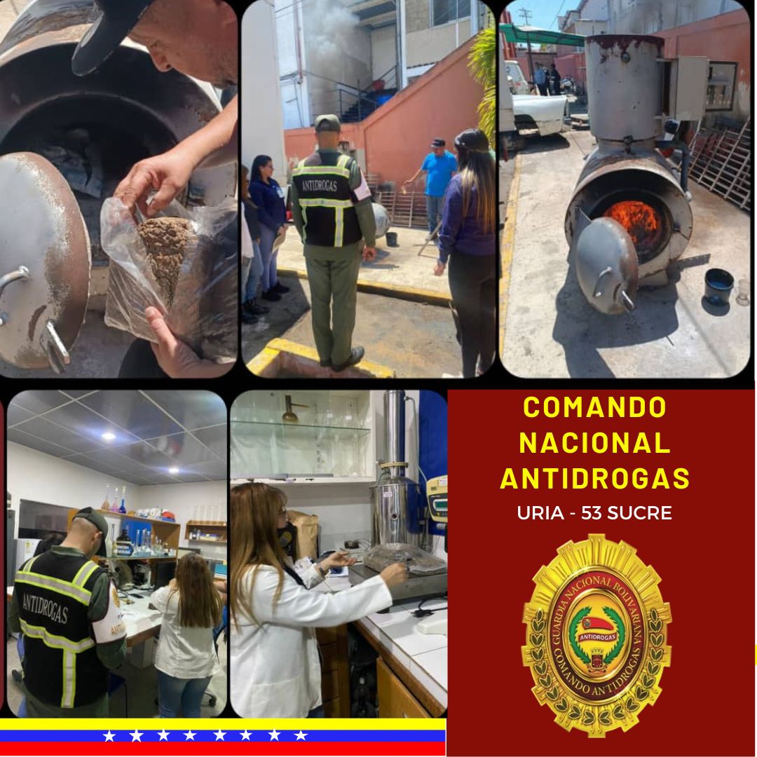 🇻🇪 Se realizó acto de incineración de Drogas incautadas por funcionarios del Cuerpo de Investigaciones Cientificas Penales y Criminalisticas de la Delegacion Municipal Cumaná, en el estado Sucre, 
#CEOFANB 
#ConéctateConMaduro