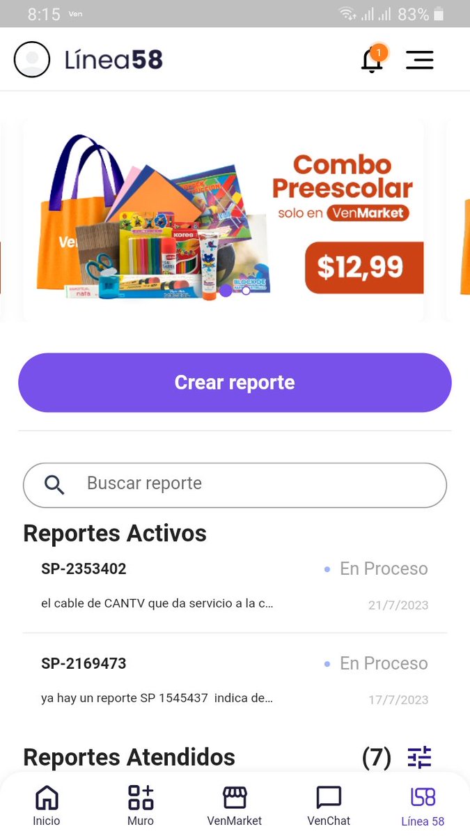 Por favor revisen estos dos reportes en línea 58 de VenApp lo fácil de resolver y el tiempo que tienen pendientes  #conmaduromascerca
#conmaduromas 
Dos reportes activos por favor su atencion