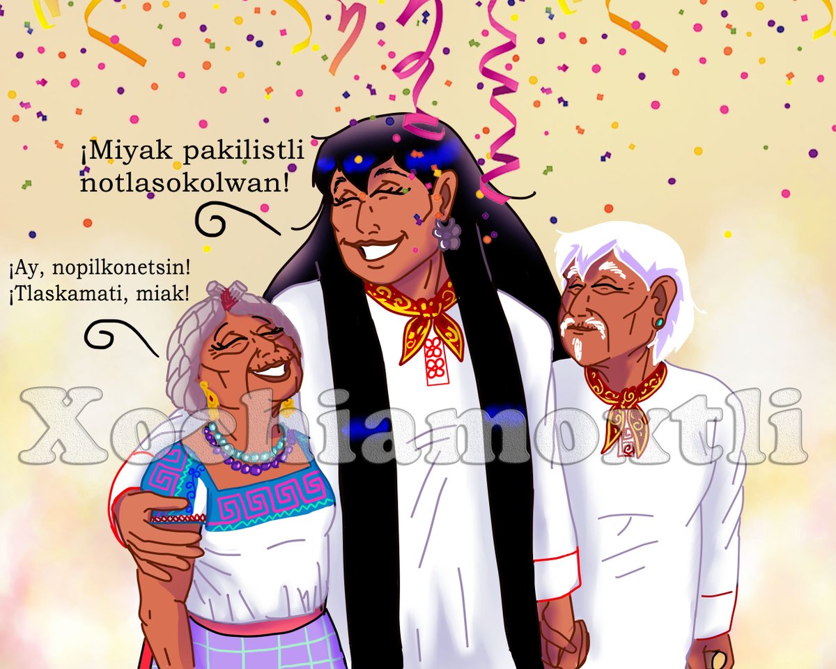 xochiamoxtli's tweet photo. Aprovechando que es día de los abuelos, Xochipilli se descolgó a felicitar a sus abuelitos Oxomoko y Sipactonal.
No se les olvide felicitar a sus abuelitos en su día!
¡Muchas felicidades a tod@s l@s abuelit@s en su día!
#Oxomoko #Cipactonal #Xochipilli #diadelosabuelos #mexkatl https://t.co/KmHiJXslbX