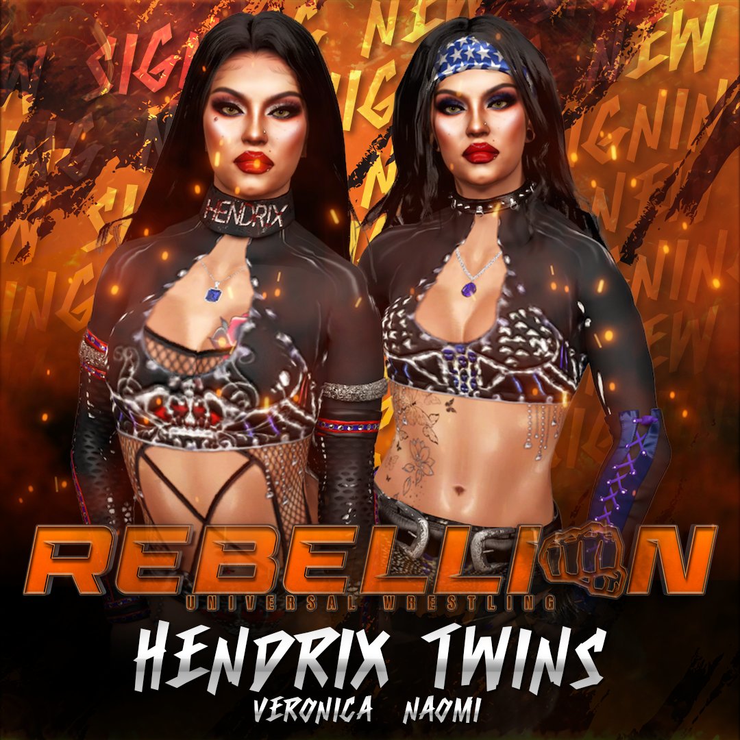 R3ALBRETT's tweet photo. The last batch for today brings in 2 new guys as well as 3 new women.
The Hendrix Twins will #JoinTheRebellion
As Luna Asher looks to #LiveIniNFAMY 
Grime &amp; Ivan will go #FastActionHighOctane

@LUNAASH3R  @TheHendrixTwins  @ReapersGate_  @IvanOnTop_ https://t.co/xlKKYvFJqj