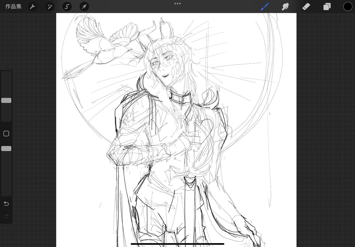 Finally working on my artbook cover! 