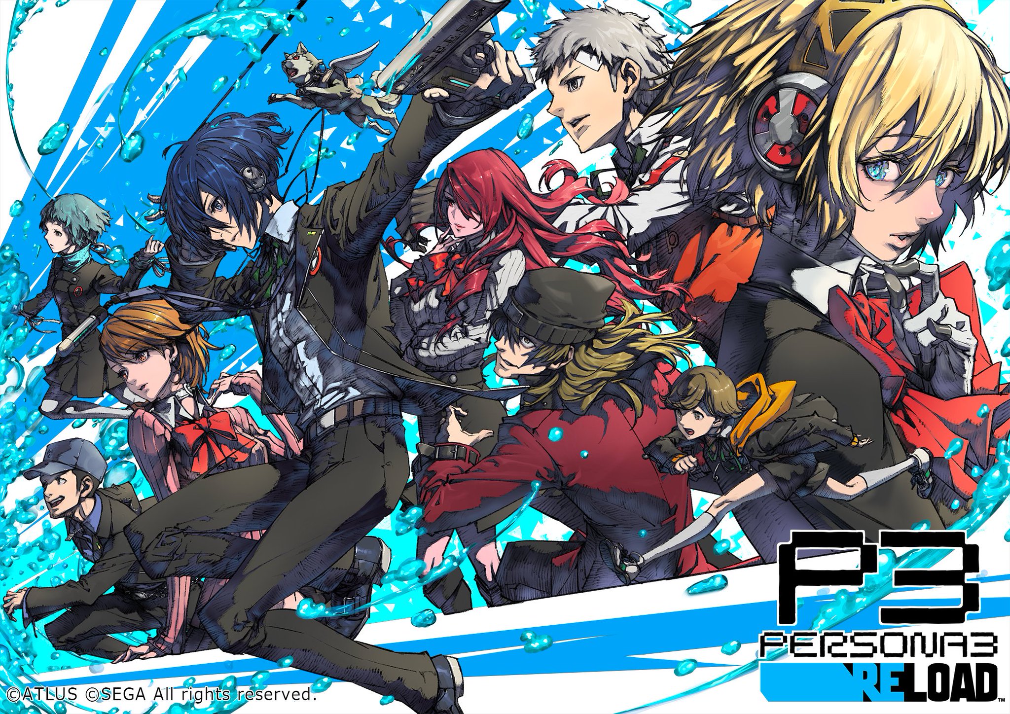 ペルソナ3 描き下ろし セル画風イラスト 劇場版『ペルソナ3』第4章で、副島成記氏の描き下ろしイラストを