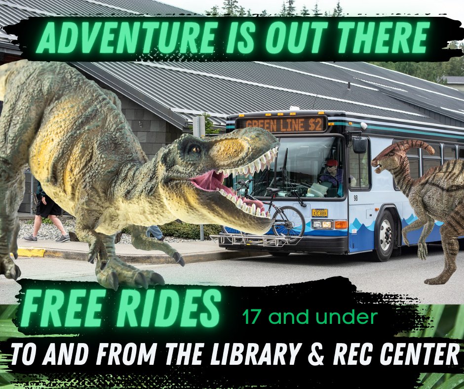 KetchikanBus's tweet photo. Adventure out on The Bus and enjoy these beautiful days!

Participate in programs at the Library.
 
Swim, play and work out at the Rec Center.

Under 17 ride the bus free to and from the Library and Rec Center.
 
Get out and savor Ketchikan!

See you on The Bus! https://t.co/kkQlEmTxwW