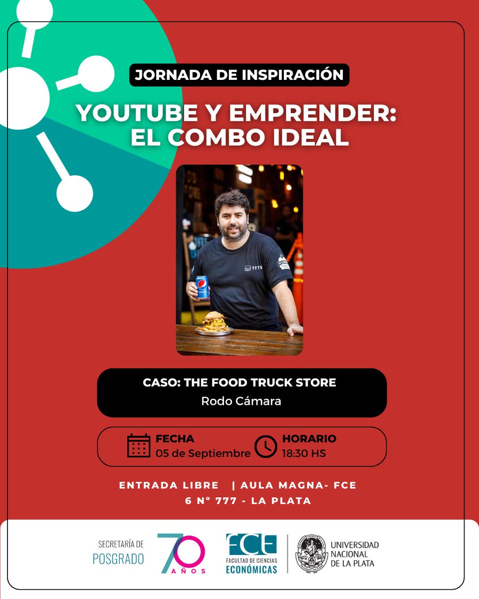 💡¡El 5 de Septiembre, te esperamos para una jornada llena de inspiración! 💡#culturamanija

🍔Contaremos con la participación de <a href="/RodoCamara/">Rodo Camara</a>, un emprendedor apasionado de la gastronomía, forma parte de Hamburgerseros y el fundador de The Food Truck Store  #tfts #hamburguerseros