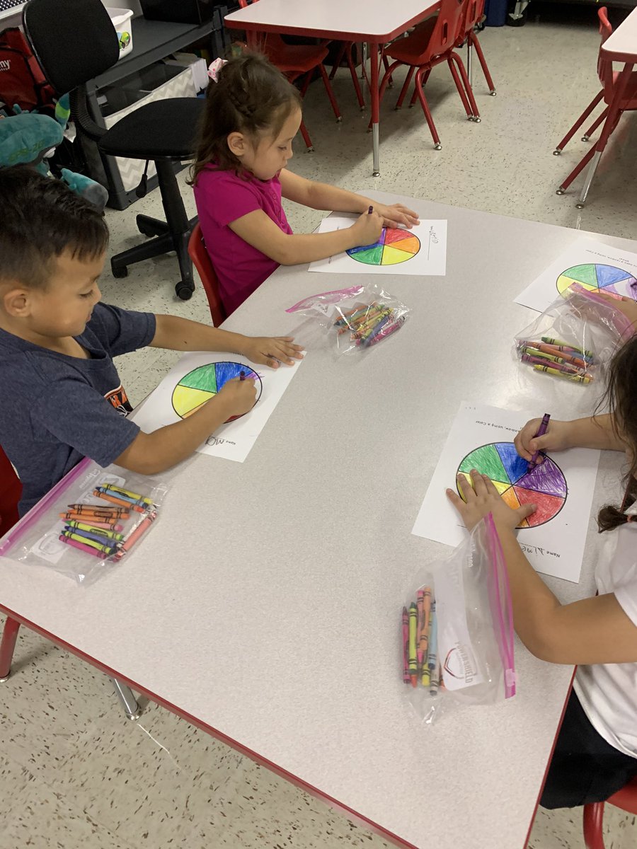 Mixing primary colors to make secondary colors and learning about the color wheel. Fun week in Kindergarten art!!! ❤️💙💛
<a href="/FISD_Ingram/">Hazel Ingram Elementary School</a> #teamingram